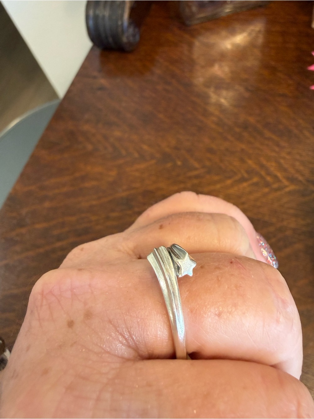 James Avery size 9 shooting star ring Silver - Picture 3 of 5